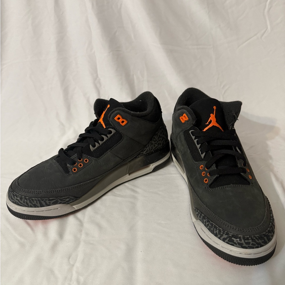 Air Jordan Black and Orange Sneakers